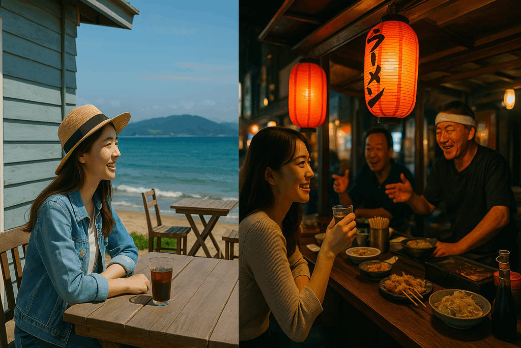 福岡・糸島の海辺カフェと、博多の夜屋台で地元の人と語らう女子旅の穴場スポット」
